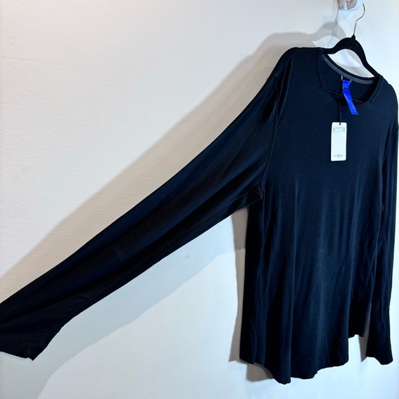 KIT AND ACE Sz L Edge Brushed Crew Neck Tulip Style Hem Long Sleeve T-Shirt NEW - Picture 6 of 12